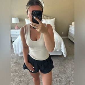 90 Degree By Reflex Crystal Gray Crop Tank